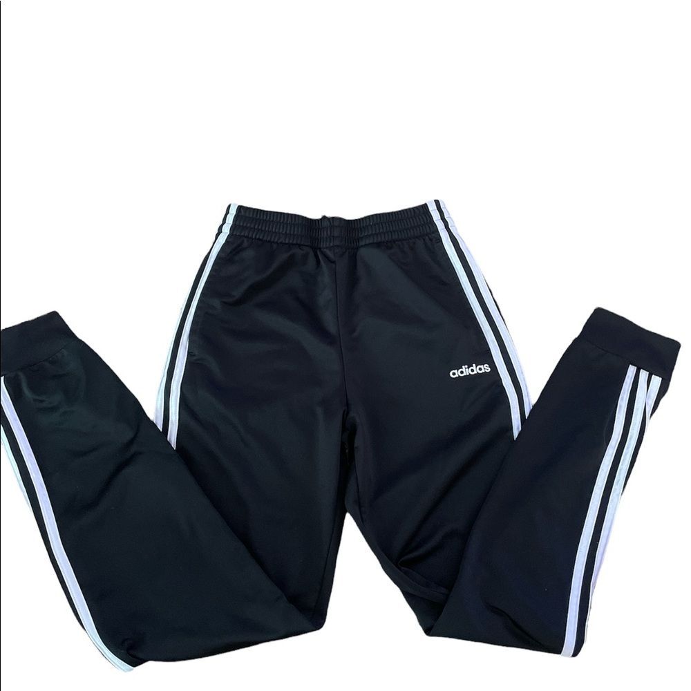 ⚡️ Adidas Black White Sweatpants Joggers ~ Size L (14/16) ⚡️